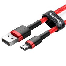 Baseus Cafule Cable CAMKLF-C09 USB-A / micro USB 1.5A 2 m - red