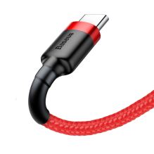 Baseus Cafule USB-A / USB-C QC 3.0 3A 0.5 m cable - red