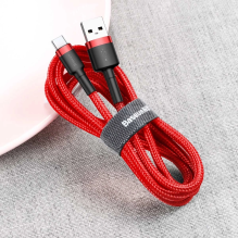 Baseus Cafule USB-A / USB-C QC 3.0 3A 0.5 m cable - red