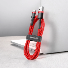 Baseus Cafule USB-A / USB-C QC 3.0 3A 0.5 m cable - red