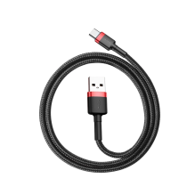 Baseus Cafule USB-A / USB-C QC 3.0 3A cable 0.5 m - black and red