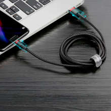 Baseus Cafule USB-A / USB-C QC 3.0 3A cable 0.5 m - black and red