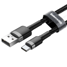 Baseus Cafule USB-A / USB-C QC 3.0 3A cable 0.5 m - black-gray