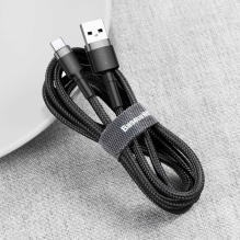 Baseus Cafule USB-A / USB-C QC 3.0 3A cable 0.5 m - black-gray