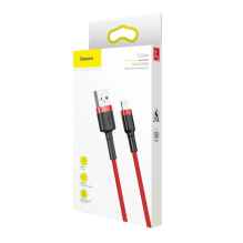 Baseus Cafule USB-A / Lightning 2.4A QC 3.0 cable 0.5 m - red