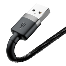 Baseus Cafule USB-A / Lightning 2.4A QC 3.0 cable 0.5 m - black-gray