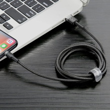 Baseus Cafule USB-A / Lightning 2.4A QC 3.0 cable 0.5 m - black-gray