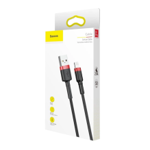 Baseus Cafule USB-A / Lightning 2.4A QC 3.0 cable 0.5 m - black and red