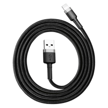 Baseus Cafule USB-A / Lightning 2.4A QC 3.0 cable 1 m - black-gray