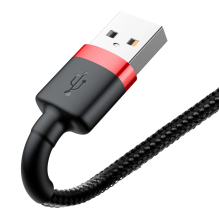 Baseus Cafule USB-A / Lightning 2.4A QC 3.0 cable 1 m - black and red