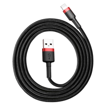 Baseus Cafule USB-A / Lightning 2.4A QC 3.0 cable 1 m - black and red