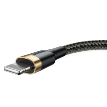 Baseus Cafule USB-A / Lightning 2.4A QC 3.0 cable 1 m - black and gold