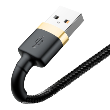 Baseus Cafule USB-A / Lightning 1.5A QC 3.0 cable 2 m - black and gold