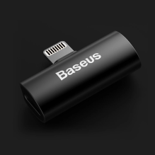 Baseus Audio Converter L46 Adapter from Lightning to 2x Lightning port (female) black (CAL46-01)