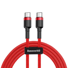 Baseus CATKLF-G09 USB-C - USB-C PD QC cable 60W 3A 480Mb / s 1m - red