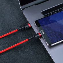 Baseus CATKLF-G09 USB-C - USB-C PD QC cable 60W 3A 480Mb / s 1m - red