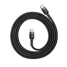 Baseus CATKLF-GG1 USB-C - USB-C PD QC cable 60W 3A 480Mb / s 1m - black and gray