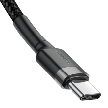 Baseus CATKLF-GG1 USB-C - USB-C PD QC cable 60W 3A 480Mb / s 1m - black and gray