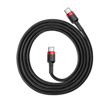 Baseus CATKLF-G91 USB-C - USB-C PD QC cable 60W 3A 480Mb / s 1m - black and red