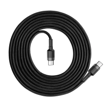 Baseus CATKLF-HG1 USB-C - USB-C PD QC cable 60W 3A 480Mb / s 2m - black and gray