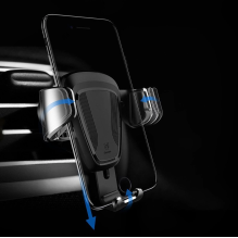 Baseus Gravity Car Mount gravitacinės ventiliacijos automobilinis laikiklis 4-6 colių telefonui juodas (SUYL-01)