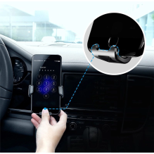 Baseus Gravity Car Mount gravity air vent car holder for 4-6&quot; phone black (SUYL-01)