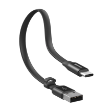 Baseus Nimble flat cable USB / USB-C cable with holder 2A 0.23M black (CATMBJ-01)