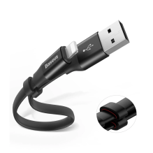 Baseus Nimble USB-A / Lightning 2A laidas 0,23 m - juodas