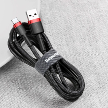 Baseus Cafule Cable durable nylon cable USB / USB-C QC3.0 2A 3M red (CATKLF-U09)