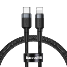 Baseus CATLKLF-G1 Lightning - USB-C PD QC cable 18W 480Mb / s 1m - black and gray