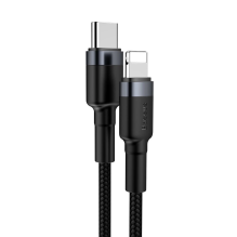 Baseus CATLKLF-G1 Lightning - USB-C PD QC cable 18W 480Mb / s 1m - black and gray