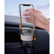 Baseus Cube SUYL-FK01 gravity phone holder 4.7-6.6&quot; for car air vent - black