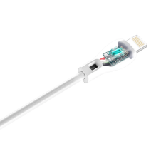 Dudao cable USB / Lightning 2.1A cable 2m white (L4L 2m white)