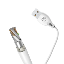 Dudao cable USB / Lightning 2.1A cable 2m white (L4L 2m white)