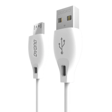 Dudao cable micro USB cable 2.4A 2m white (L4M 2m white)