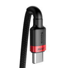 Baseus CATKLF-AL91 USB-C - USB-C PD QC cable 100W 5A 480Mb / s 2m - black and red