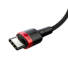 Baseus CATKLF-AL91 USB-C - USB-C PD QC cable 100W 5A 480Mb / s 2m - black and red