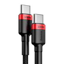 Baseus CATKLF-AL91 USB-C - USB-C PD QC cable 100W 5A 480Mb / s 2m - black and red