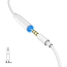 Dudao garso adapterio ausinių adapteris nuo Lightning iki 3,5 mm mini lizdo baltas (L16i baltas)