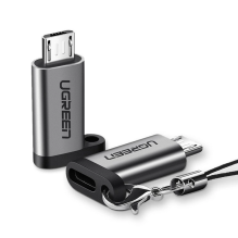 Ugreen adapteris iš USB tipo C į mikro USB adapterį pilkas (50590)