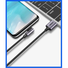 Ugreen US284 50941 USB-A (straight) / USB-C (angled) 3A Cable 1m - Gray