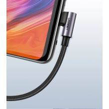 Ugreen US284 50941 USB-A (straight) / USB-C (angled) 3A Cable 1m - Gray