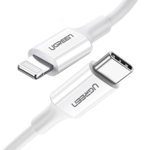 Ugreen US171 Lightning - USB-C MFi PD cable 20W 480Mb / s 1m - white