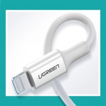 Ugreen US171 Lightning - USB-C MFi PD cable 20W 480Mb / s 1m - white