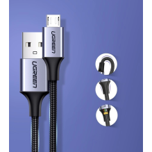 Ugreen US290 60146 USB-A / micro USB 2.4A cable 1m - gray