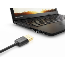 Ugreen cable adapter USB (female) - USB (male) 2m black (10316)