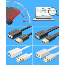 Ugreen cable adapter USB (female) - USB (male) 2m black (10316)