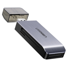 Ugreen SD / micro SD / CF / MS kortelių skaitytuvas, skirtas USB 3.0 pilkas (50541)