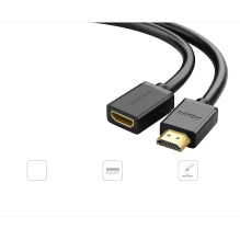 Ugreen HD107 10142 HDMI (Male) - HDMI (Female) 4K Cable 2m - Black