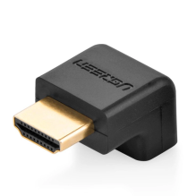 Ugreen adapterio dešiniojo kampo jungtis HDMI apačioje juoda (20109)